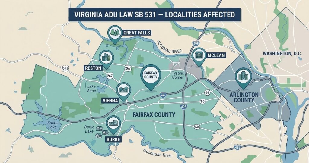 Virginia ADU Law SB 531 Explained: A Detailed Guide 3 Northern Virginia localities affected by Virginia ADU law SB 531
