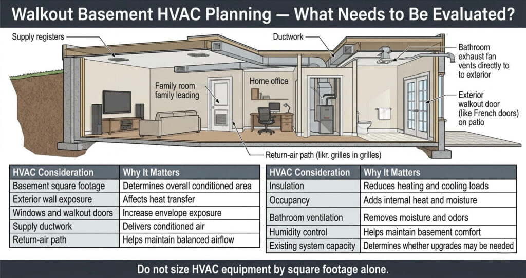 8 Costly Walkout Basement Mistakes Burke VA: Expert Guide 8 Walkout basement mistakes Burke VA HVAC load airflow and humidity planning