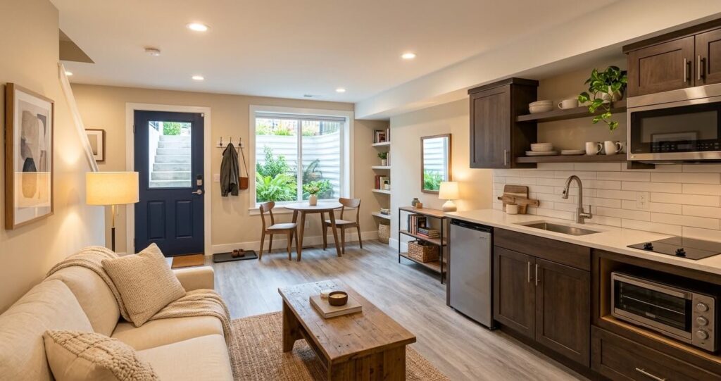 Basement ADU cost Oakton VA walkout conversion

