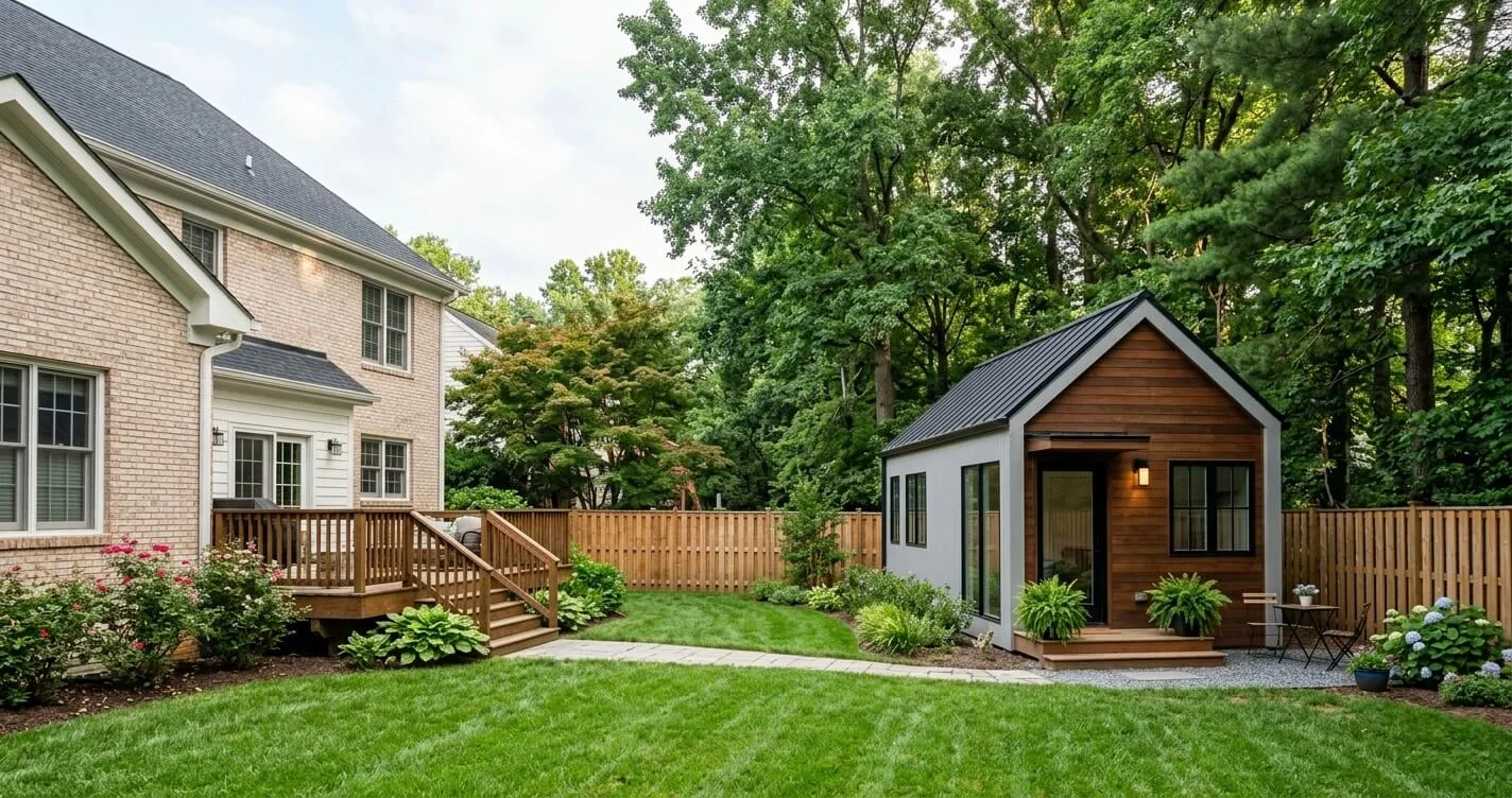 ADU Cost Alexandria VA: Complete Pricing Guide 2026 1 ADU cost Alexandria VA modern detached backyard cottage exterior design Northern Virginia