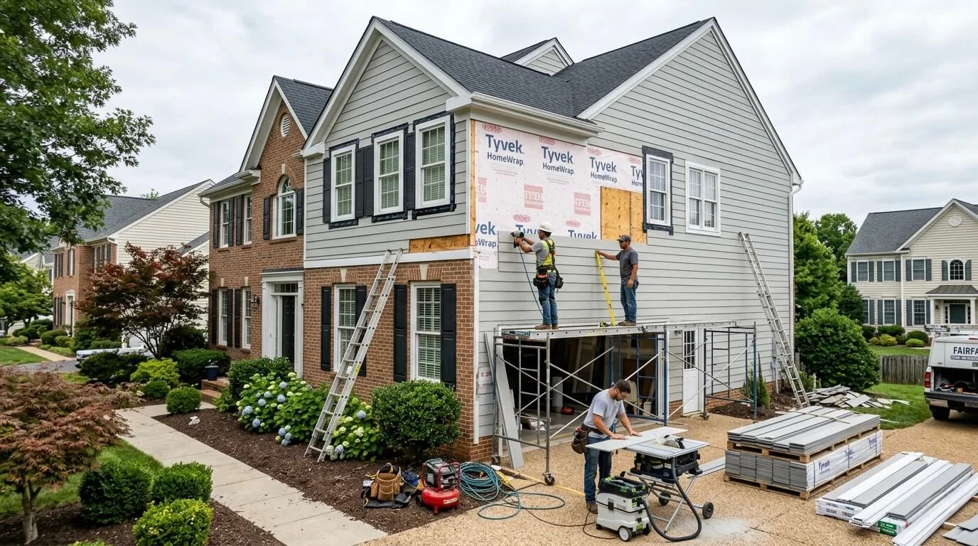 Siding Permit Fairfax County VA: When You Need One in 2026 1 siding permit Fairfax County VA exterior remodeling project with fiber cement siding replacement in Northern Virginia